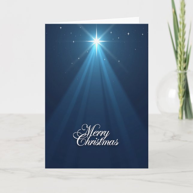 Tarjeta de Navidad de la Estrella Radiante (Anverso)