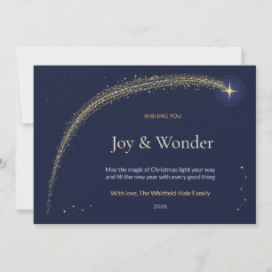 Tarjeta de Navidad de la familia Comet Starstream