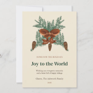 Tarjeta de Navidad de la familia Cruz de Abeto Oxi