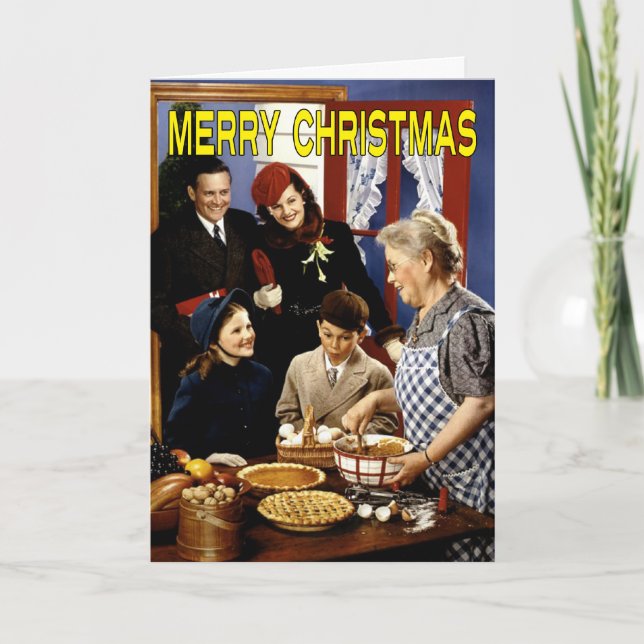 Tarjeta de Navidad de la familia del (Anverso)