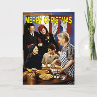 Tarjeta de Navidad de la familia del