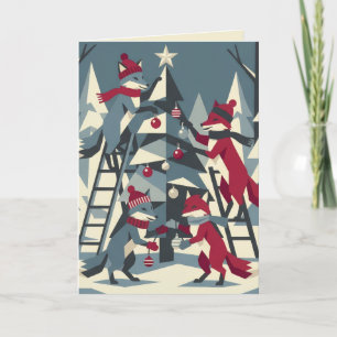 Tarjeta de Navidad de la Familia Fox I