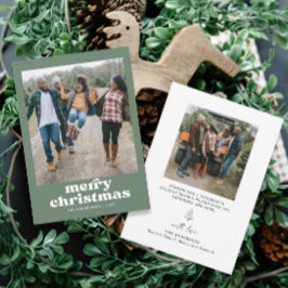 Tarjeta de navidad de la familia Green Photo