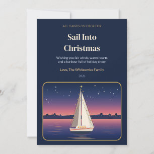 Tarjeta de Navidad de la familia Harbour Glow