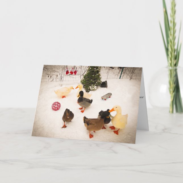 Tarjeta de Navidad de la fiesta de Navidad del (Anverso)