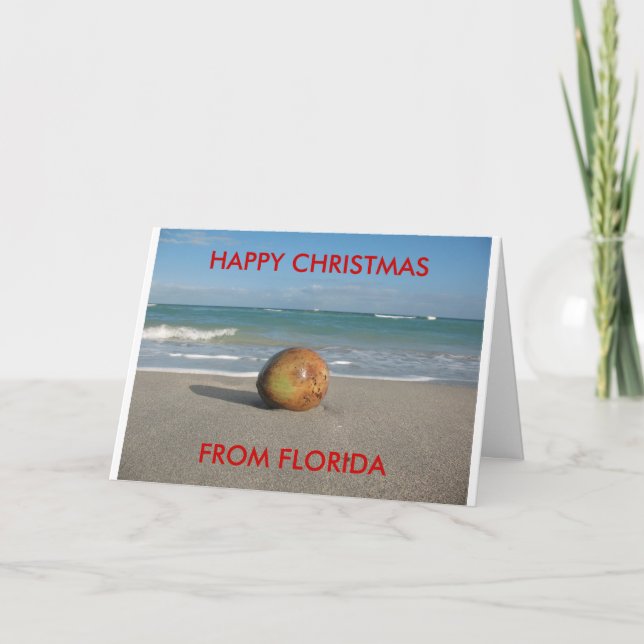 Tarjeta de Navidad de la Florida #1 (Anverso)