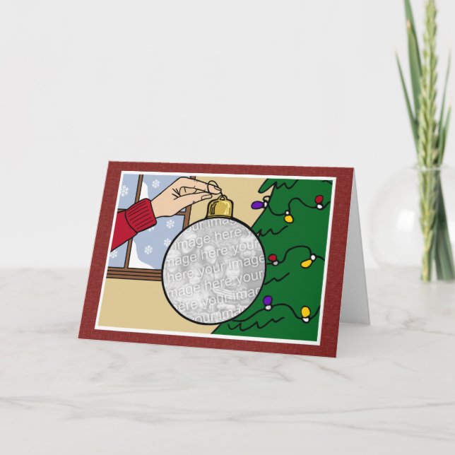 Tarjeta de Navidad de la foto (Anverso)