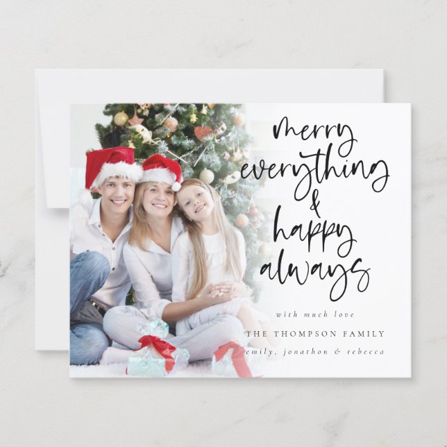 Tarjeta de Navidad de la foto del presupuesto Merr (Anverso)