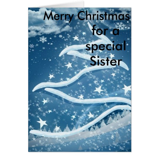 Tarjeta de Navidad de la hermana