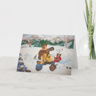 Tarjeta de Navidad de la hoguera