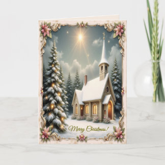 Tarjeta de Navidad de la Iglesia Cristiana
