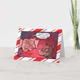 Tarjeta de Navidad de la iluminación del humor de