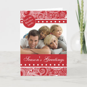 Tarjeta de navidad de la jungla de flores