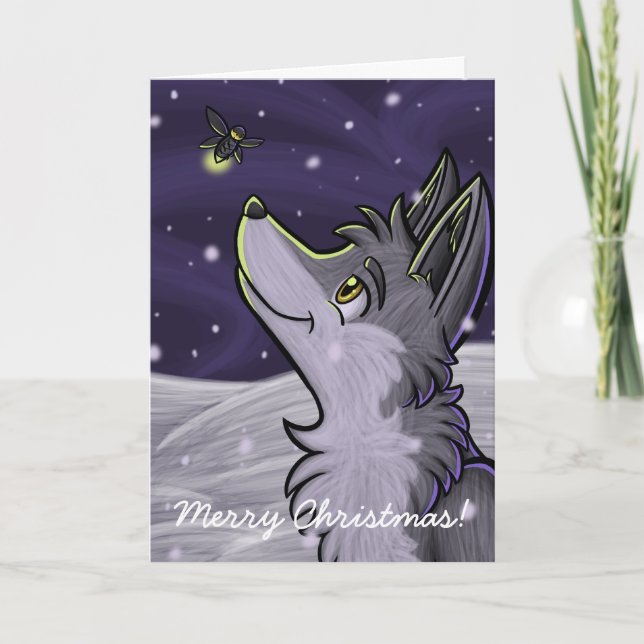 Tarjeta de Navidad "de la luciérnaga pasada" (Anverso)