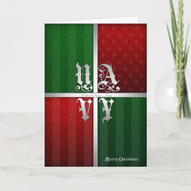 Tarjeta de Navidad de la marina de guerra (Anverso)