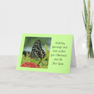 Tarjeta de Navidad de la mariposa