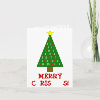 Tarjeta de Navidad de la matemáticas
