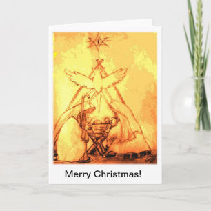 Tarjeta de Navidad de la natividad
