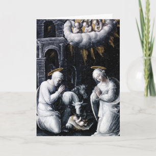 Tarjeta de Navidad de la natividad