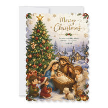Tarjeta de Navidad de la Natividad