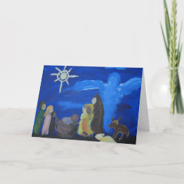 Tarjeta de Navidad de la natividad