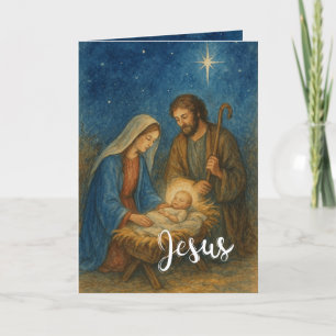 Tarjeta de Navidad de la Natividad