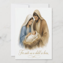 Tarjeta de Navidad de la Natividad Cristiana
