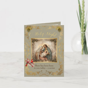 Tarjeta de Navidad de la Natividad Doblada Tarjeta