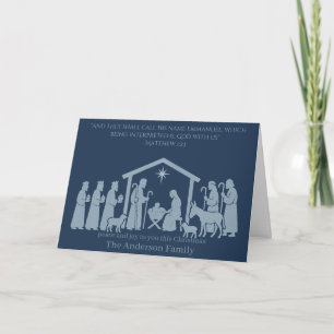 Tarjeta de Navidad de la Natividad – Emmanuel Dios