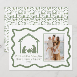 Tarjeta de Navidad de la Natividad, Foto familiar