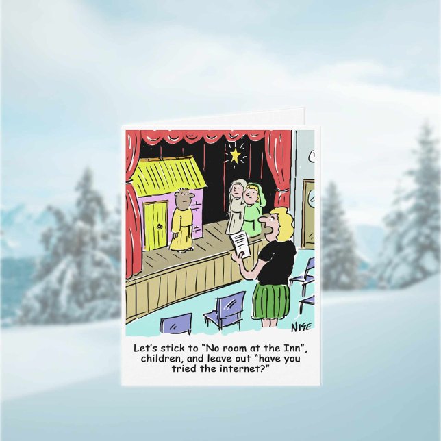 Tarjeta de Navidad de la obra de Natividad escolar (Subido por el creador)