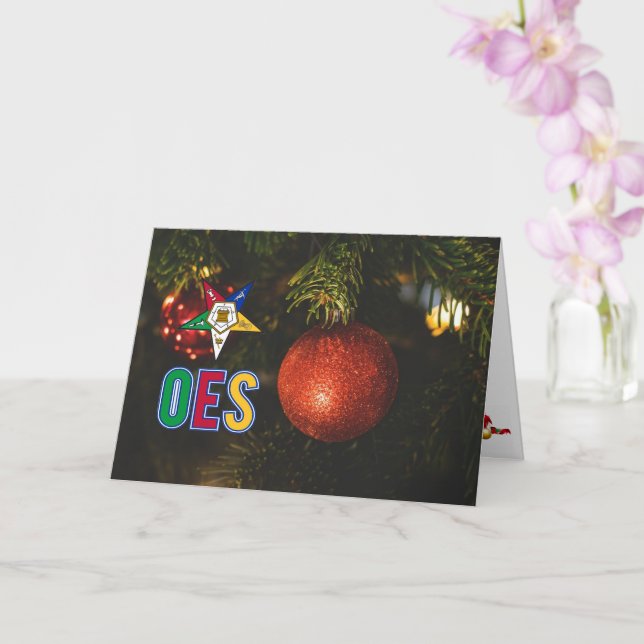 Tarjeta de Navidad de la Orden de la Estrella Orie (Orquídea)