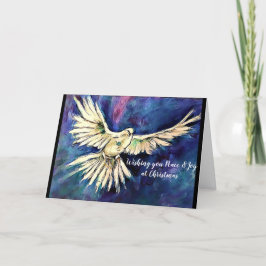 Tarjeta de Navidad de la paloma artística, tarjeta