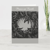 Tarjeta de Navidad de la paloma de la paz del