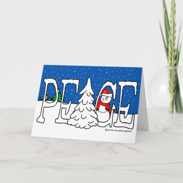 Tarjeta de Navidad de la paz (Anverso)
