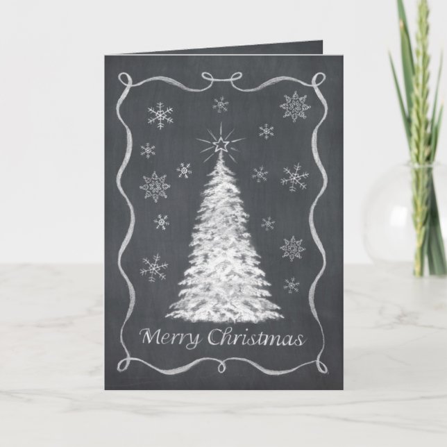 Tarjeta de Navidad de la pizarra (Anverso)