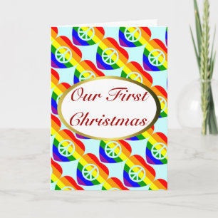 Tarjeta de Navidad de la primera boda Gay y Lesbia