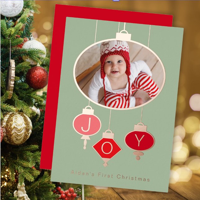 Tarjeta de Navidad de la primera Navidad del bebé (Subido por el creador)