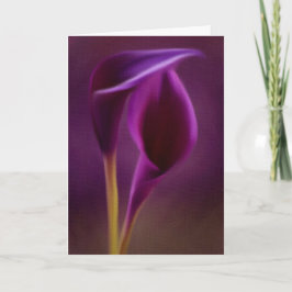 Tarjeta de Navidad de la púrpura real