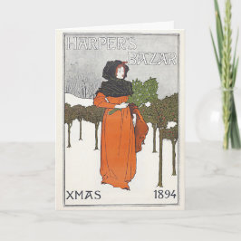 Tarjeta de Navidad de la revista de los Harpers