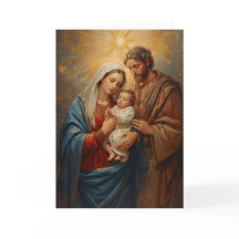 Tarjeta de Navidad de la Sagrada Familia