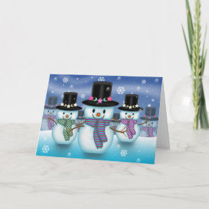 Tarjeta de Navidad de la Tierra de los Muñecos de