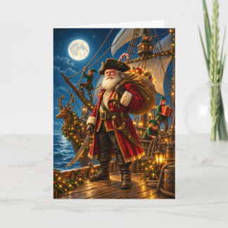 Tarjeta de Navidad de la travesía bajo la luz de l
