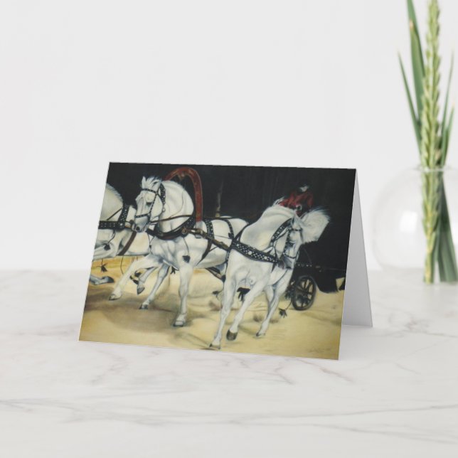 Tarjeta de Navidad de la "troika" (Anverso)