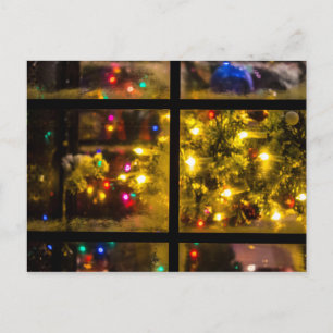 Tarjeta de Navidad de la Ventana de las Fiestas