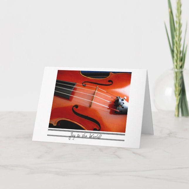 Tarjeta de Navidad de la viola (Anverso)