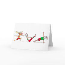 Tarjeta de Navidad de la yoga