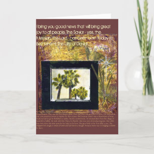 Tarjeta de Navidad de las buenas noticias