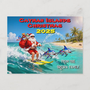 Tarjeta de Navidad de las Islas Caimán