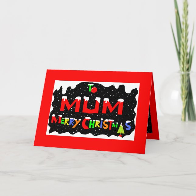 Tarjeta de Navidad de las mamáes (Anverso)